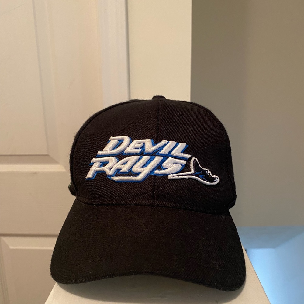 Tampa Devil Rays Vintage Original logo Limited Edition Black Hat - Picture 1 of 6